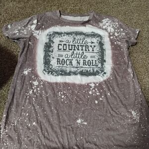 Country Rock 'N Roll Women's Tee - Purple